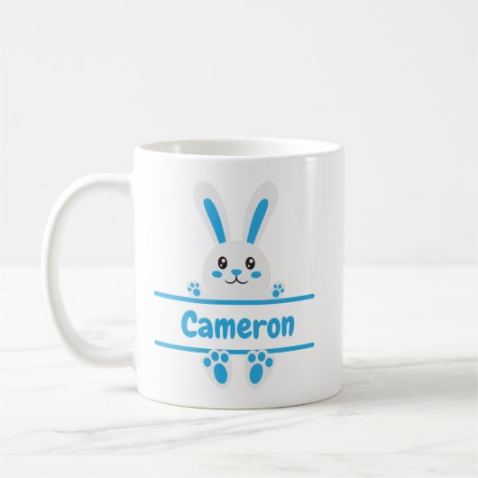 Mug Lapin de Pâques Bleu (Gauche)
