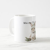Mug Lapin de Pâques Chapeau Vert Noël (Devant gauche)