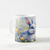 Mug Lapin de Pâques dans un jardin, Pâques (Devant gauche)