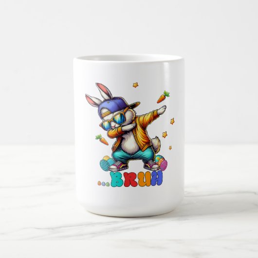 Mug Lapin de Pâques drôle de Bruh Dab (Centre)