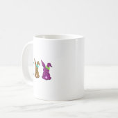 Mug Lapin de Pâques drôle léopard lapin mignon jour de (Devant gauche)