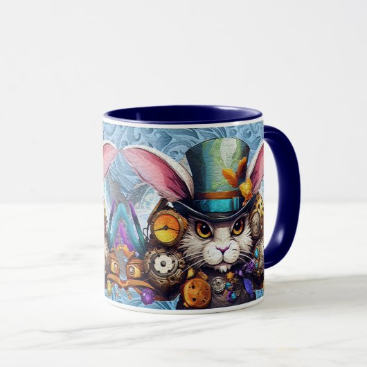 Mug Lapin de Pâques effrayant (Devant droit)
