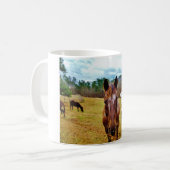 Mug Lapin de Pâques et cheval Brown (Devant gauche)