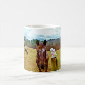 Mug Lapin de Pâques et cheval Brown (Centre)