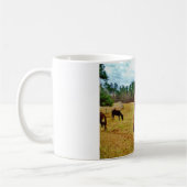 Mug Lapin de Pâques et cheval Brown (Gauche)
