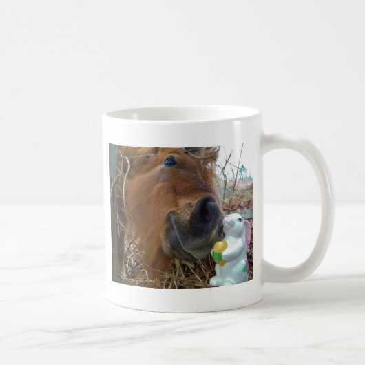 Mug Lapin de Pâques et cheval Brown (Droite)