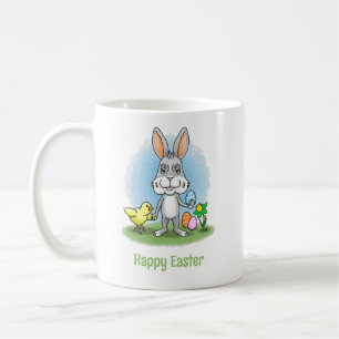 Mug Lapin de Pâques et le poulet mignon