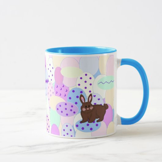 Mug Lapin de Pâques et oeufs (Droite)
