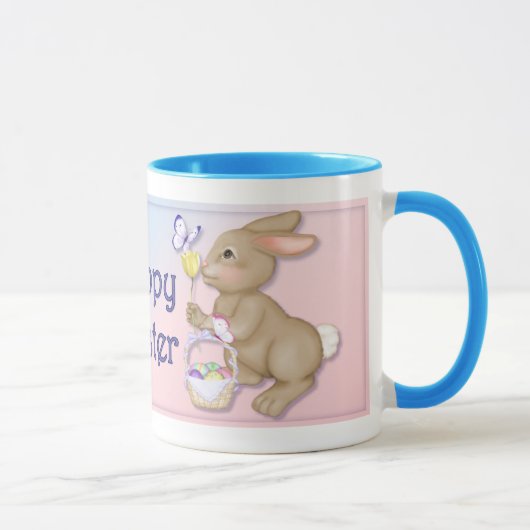 Mug Lapin de Pâques et Papillon (Droite)