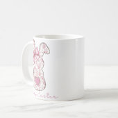 Mug Lapin de Pâques Floral (Devant gauche)