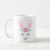 Mug Lapin de Pâques Glamour Féminin (Gauche)