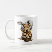 Mug Lapin de Pâques Golden Retriever Chiot (Gauche)