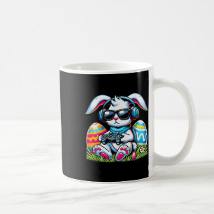 Mug Lapin de Pâques heureux jouant au jeu drôle garçon