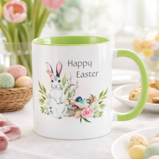 Mug Lapin de Pâques Joyeuses | Café de printemps à