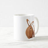 Mug Lapin de Pâques mignon en bois (Devant droit)