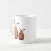 Mug Lapin de Pâques mignon en bois (Devant gauche)