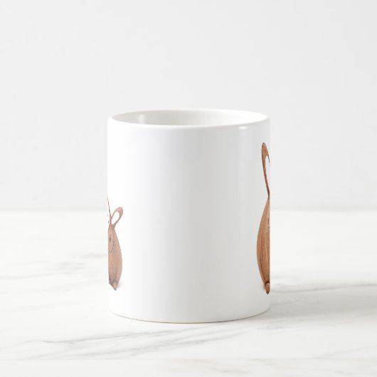 Mug Lapin de Pâques mignon en bois (Centre)