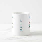Mug Lapin de Pâques mignon jonglant avec des œufs Pers (Centre)