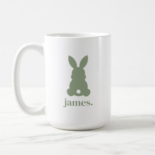 Mug Lapin de Pâques Mignon Pastel (Gauche)