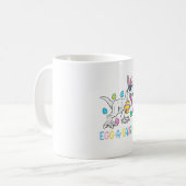 Mug Lapin de Pâques Oeuf de Dinosaure A Saurus TRex En (Devant gauche)