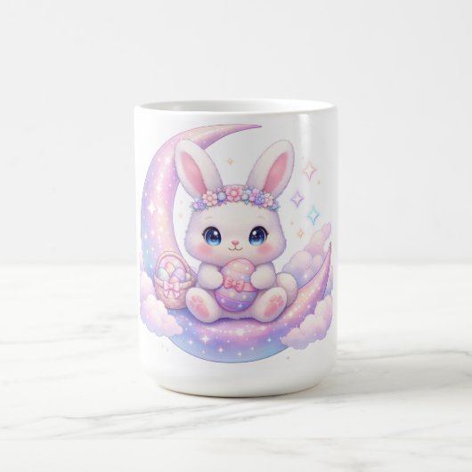Mug Lapin de Pâques Pastel Mignon – Esthétique Lun (Centre)