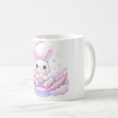 Mug Lapin de Pâques Pastel Mignon – Esthétique Lun (Devant droit)