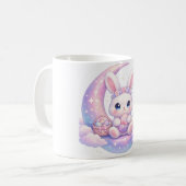 Mug Lapin de Pâques Pastel Mignon – Esthétique Lun (Devant gauche)