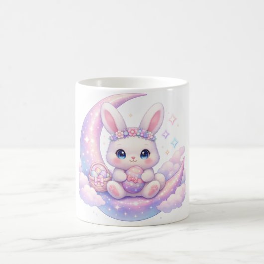 Mug Lapin de Pâques Pastel Mignon – Esthétique Lun (Centre)