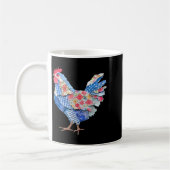 Mug Lapin de Pâques Patchwork Poulet Œufs Joyeux Lapin (Gauche)