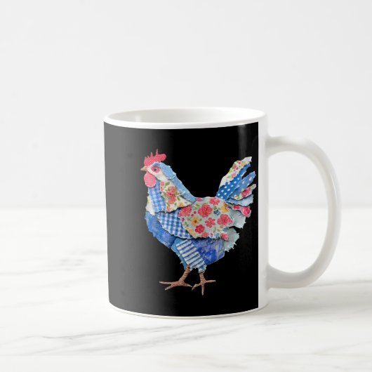 Mug Lapin de Pâques Patchwork Poulet Œufs Joyeux Lapin (Droite)