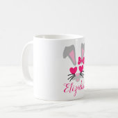 Mug lapin de Pâques personnalisé (Devant gauche)