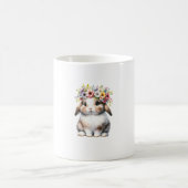 Mug Lapin de Pâques pour femmes filles - Fleur de Lapi (Centre)