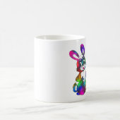 Mug lapin de pâques psychédélique (Centre)