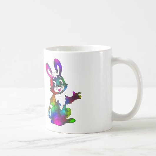 Mug lapin de pâques psychédélique (Droite)