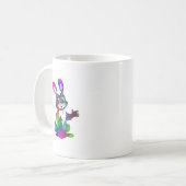 Mug lapin de pâques psychédélique (Devant gauche)