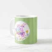 Mug Lapin de Pâques rose et oeuf | (Devant gauche)