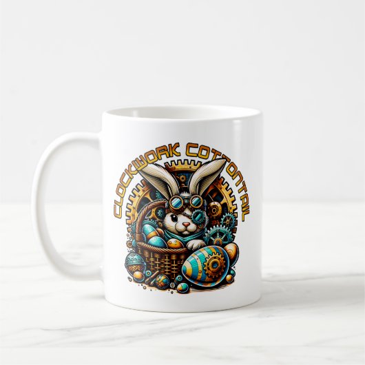 Mug Lapin de Pâques Steampunk (Gauche)