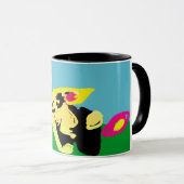 Mug Lapin de printemps (Devant droit)