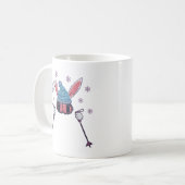 Mug Lapin de ski en fausse laine humour hivernal (Devant gauche)