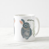 Mug lapin drôle - Aquarelle illustration lapin (Devant droit)