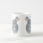 Mug lapin drôle - Aquarelle illustration lapin (Centre)