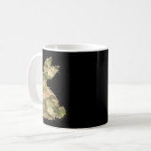 Mug Lapin drôle au crochet patchwork camo lapin heureu (Devant gauche)