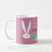 Mug Lapin drôle heureux de Pâques (Gauche)