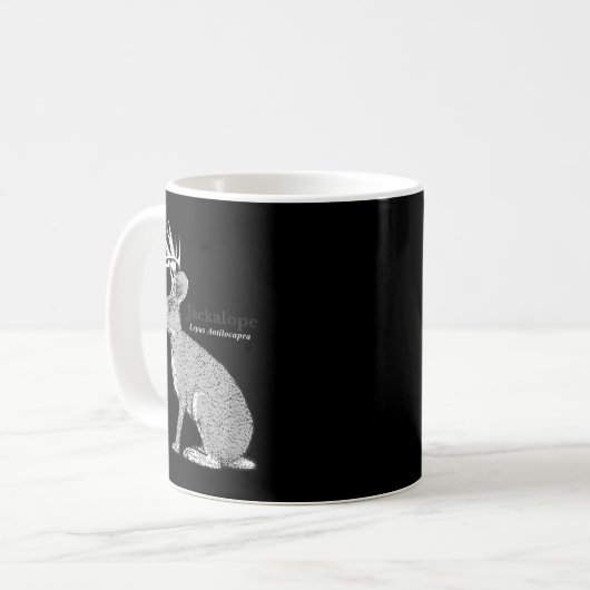 Mug Lapin drôle Jackalope  (Devant gauche)