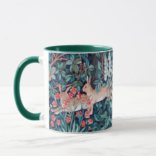 Mug Lapin en Forêt, William Morris, Art Nouveau (Gauche)