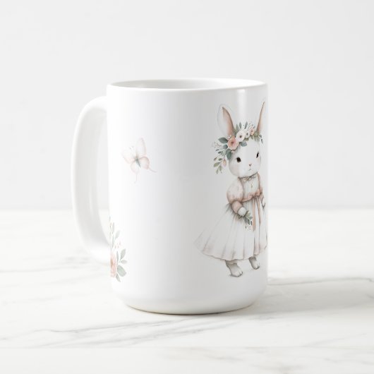 Mug Lapin en robe (Devant gauche)