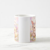 Mug Lapin et canard de Pâques mignons pastel (Centre)