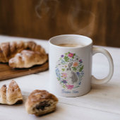 Mug Lapin et fleurs de Pâques personnalisés