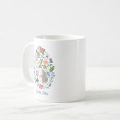 Mug Lapin et fleurs de Pâques personnalisés (Devant gauche)