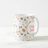 Mug Lapin et Oeufs Floral (Devant droit)